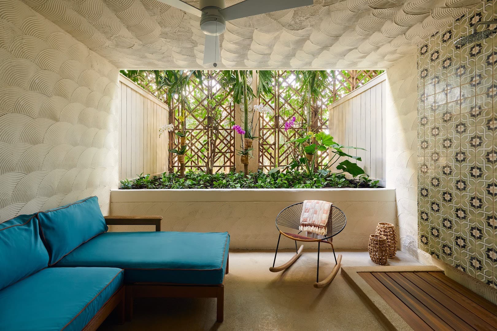 Mayfair House Hotel & Garden interior seating area Miami