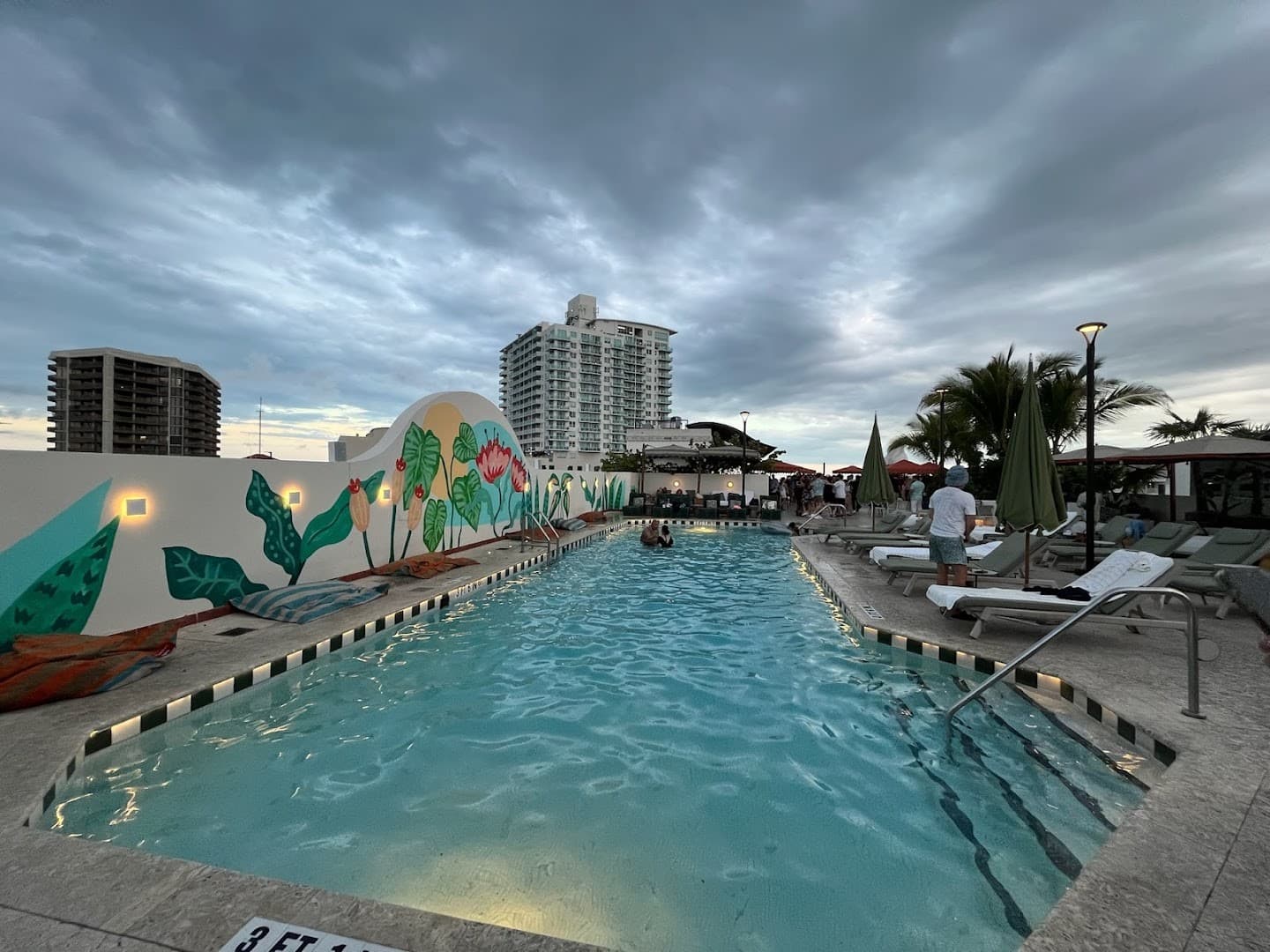 Pool area at Mayfair House Hotel & Garden in Miami