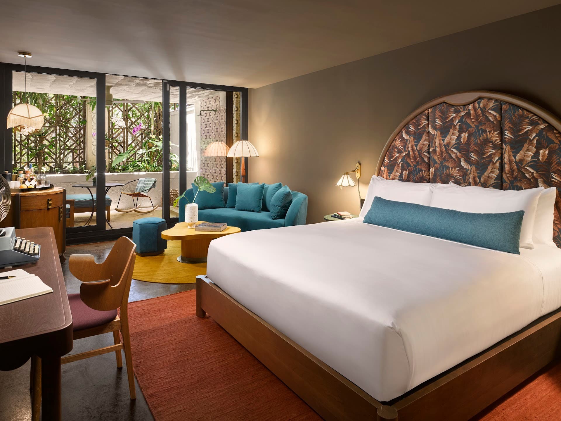 Elegant guest room at Mayfair House Hotel & Garden in Miami