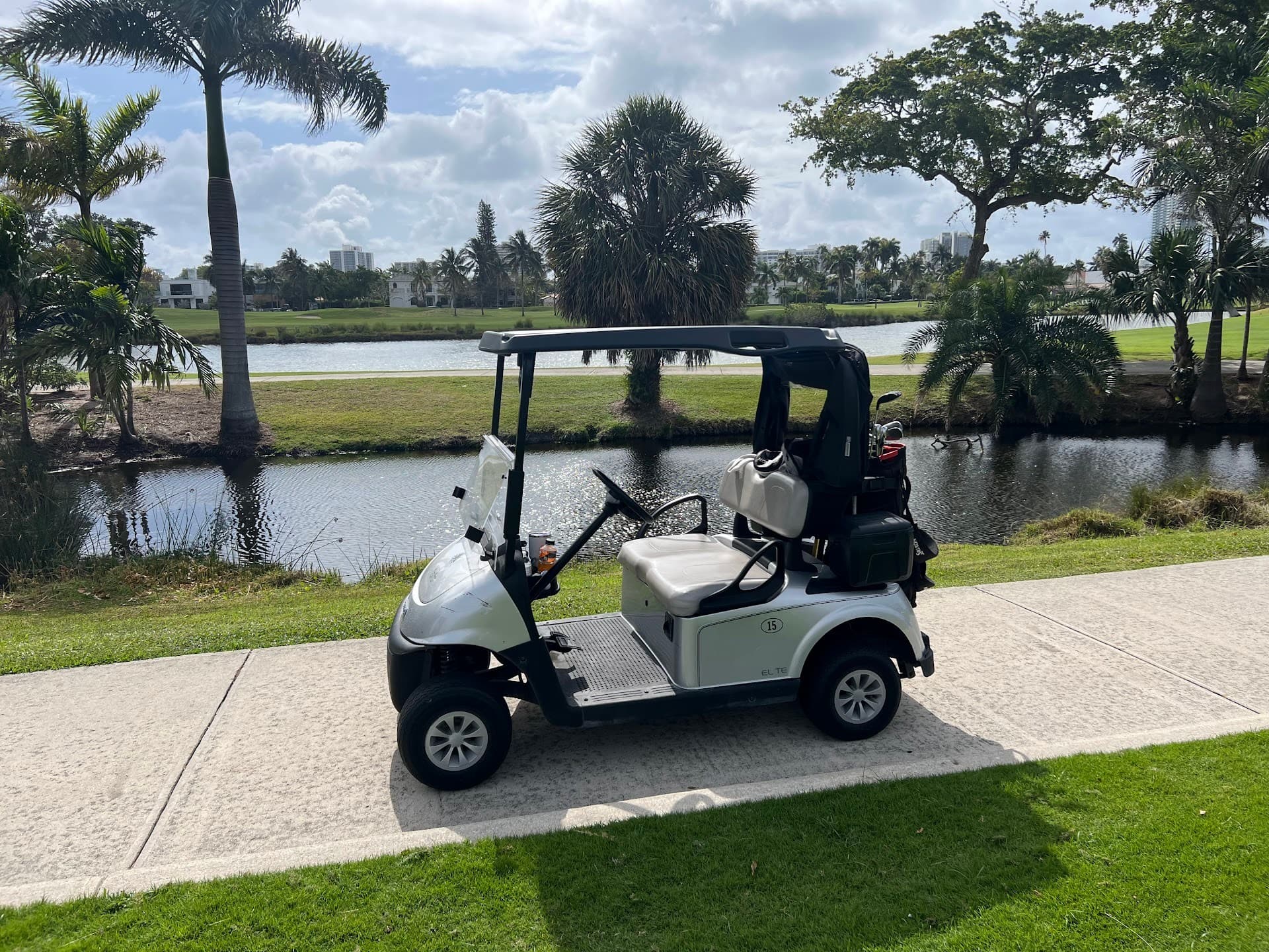 Golf cart at Miami Beach Golf Club in Miami Beach