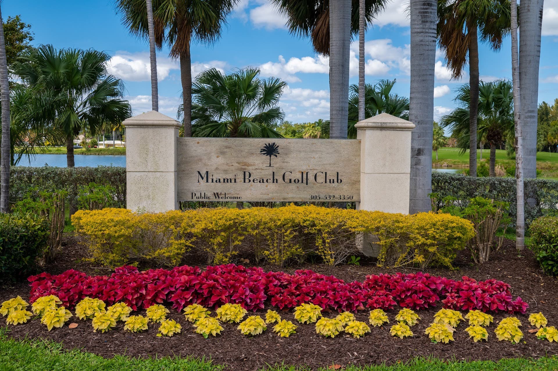 Miami Beach Golf Club sign in Miami Beach
