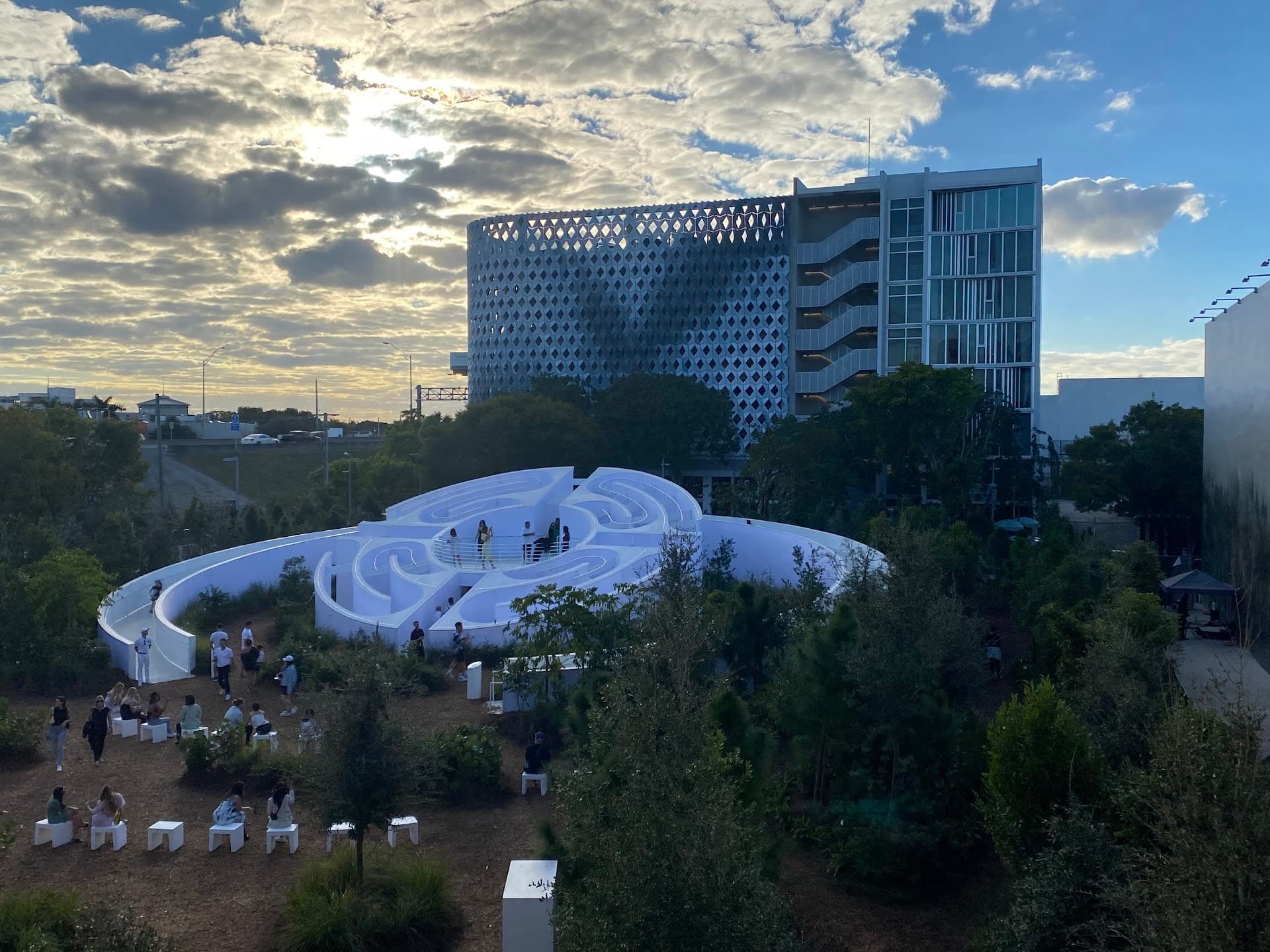 Exterior scene of Miami Design District, FL