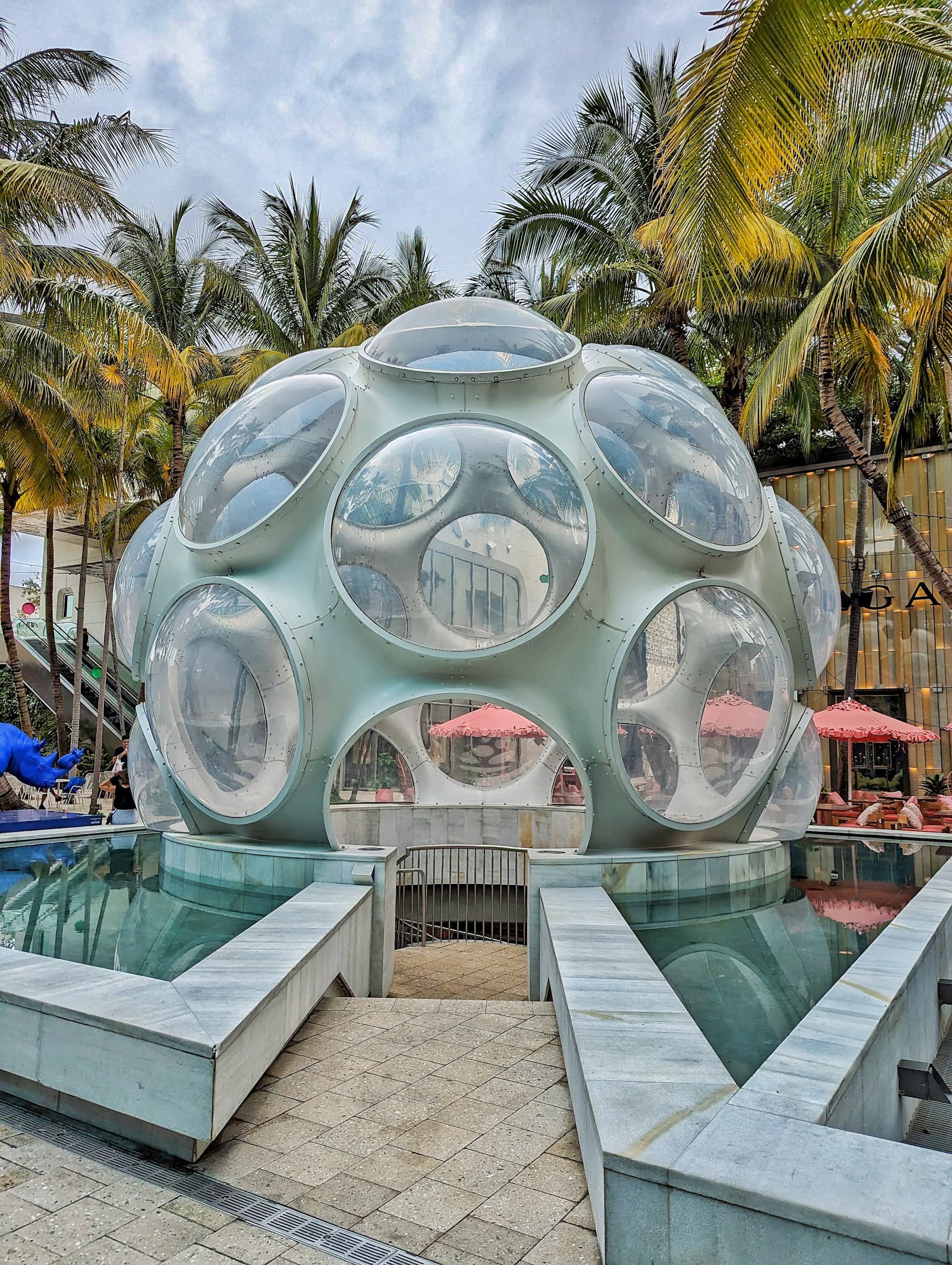 Unique bubble structure in Miami Design District, FL