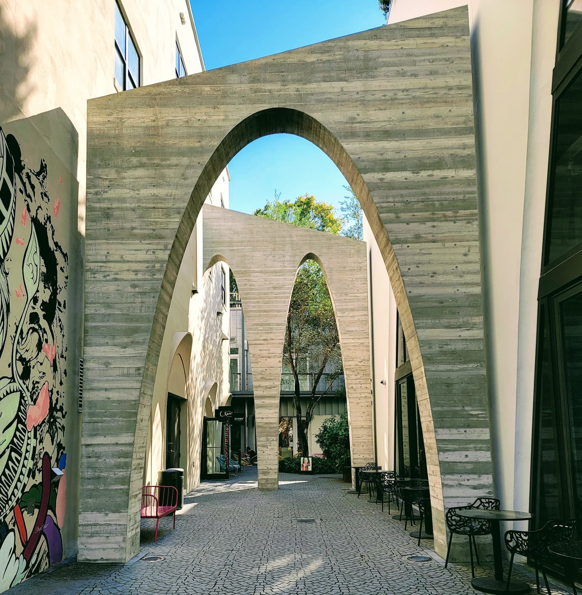 Miami Design District arches and architecture, Miami FL
