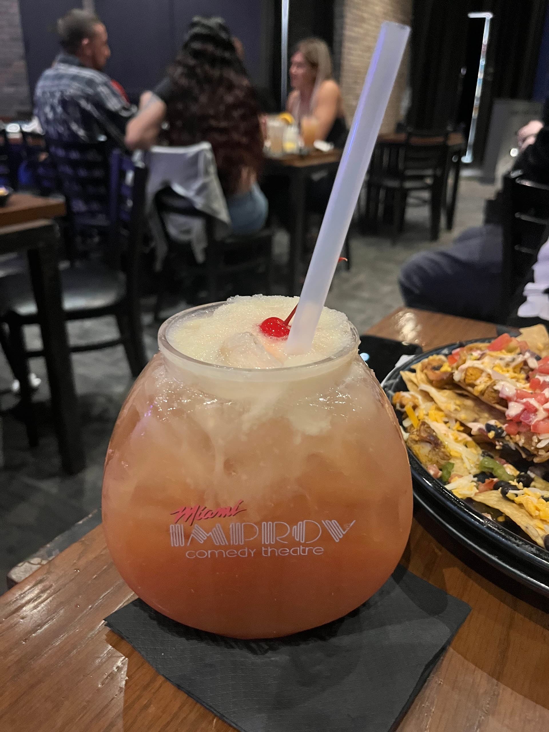 Colorful drink at Miami Improv Comedy Club in Doral