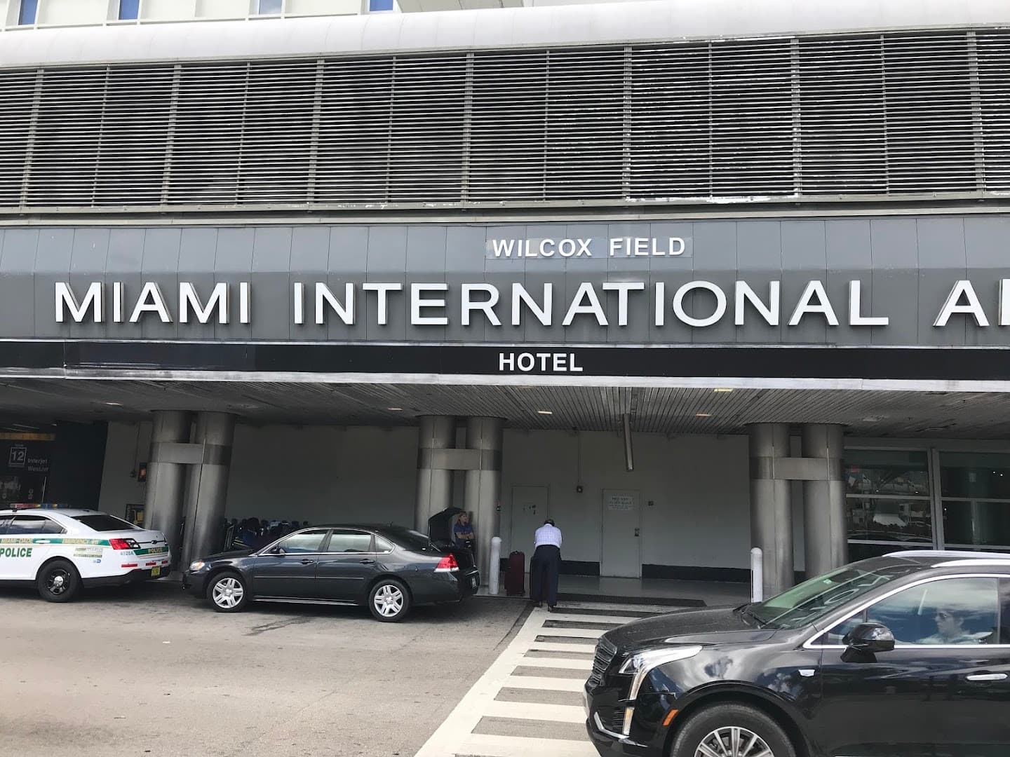 Miami International Airport Hotel entrance at Concourse E