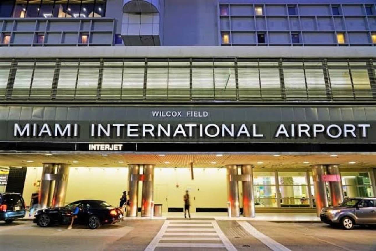 Miami International Airport Hotel signage at Concourse E