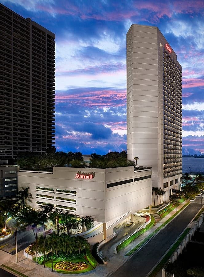 Miami Marriott Biscayne Bay hotel exterior view