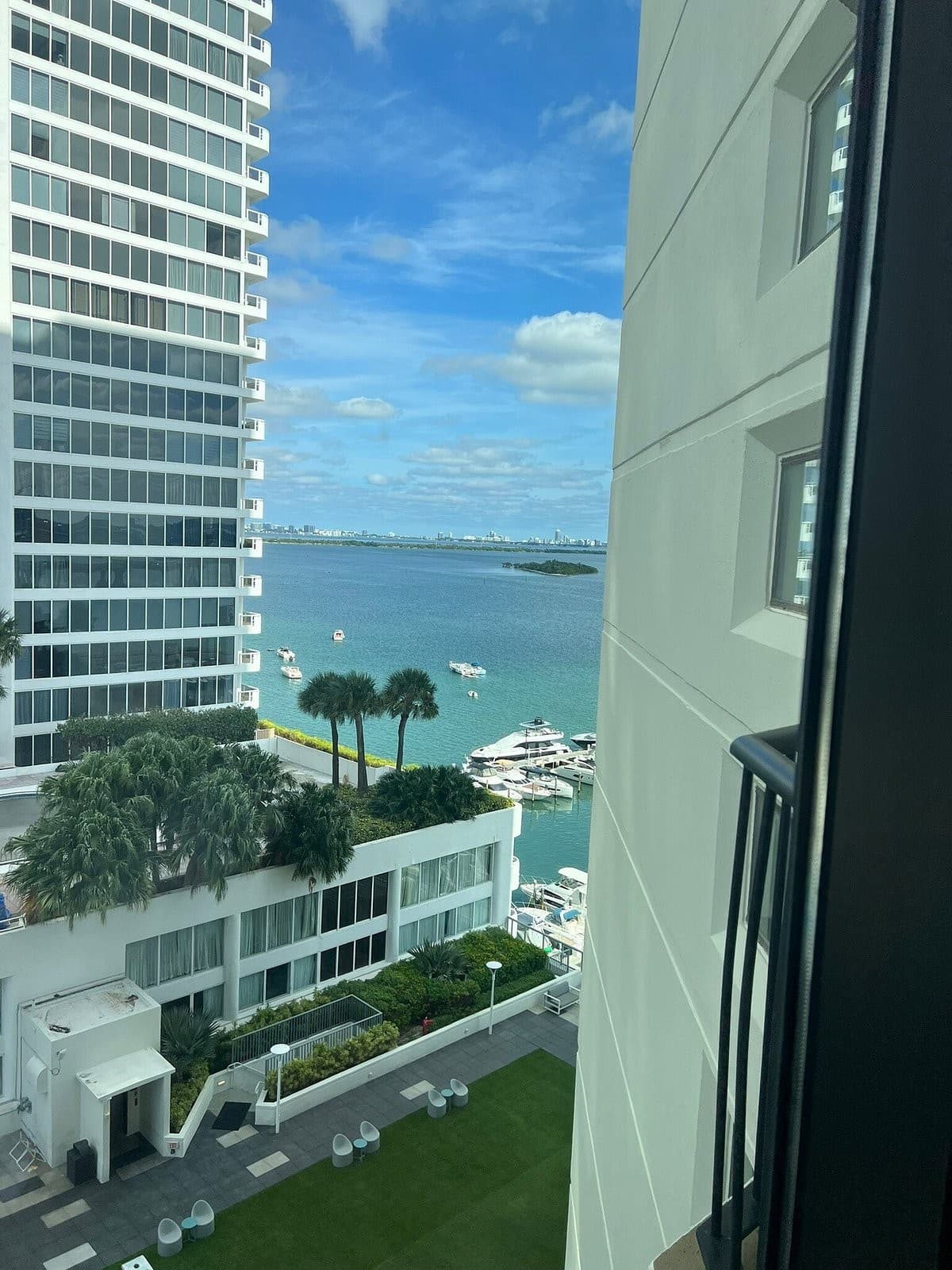 Breathtaking view of Miami from Miami Marriott Biscayne Bay