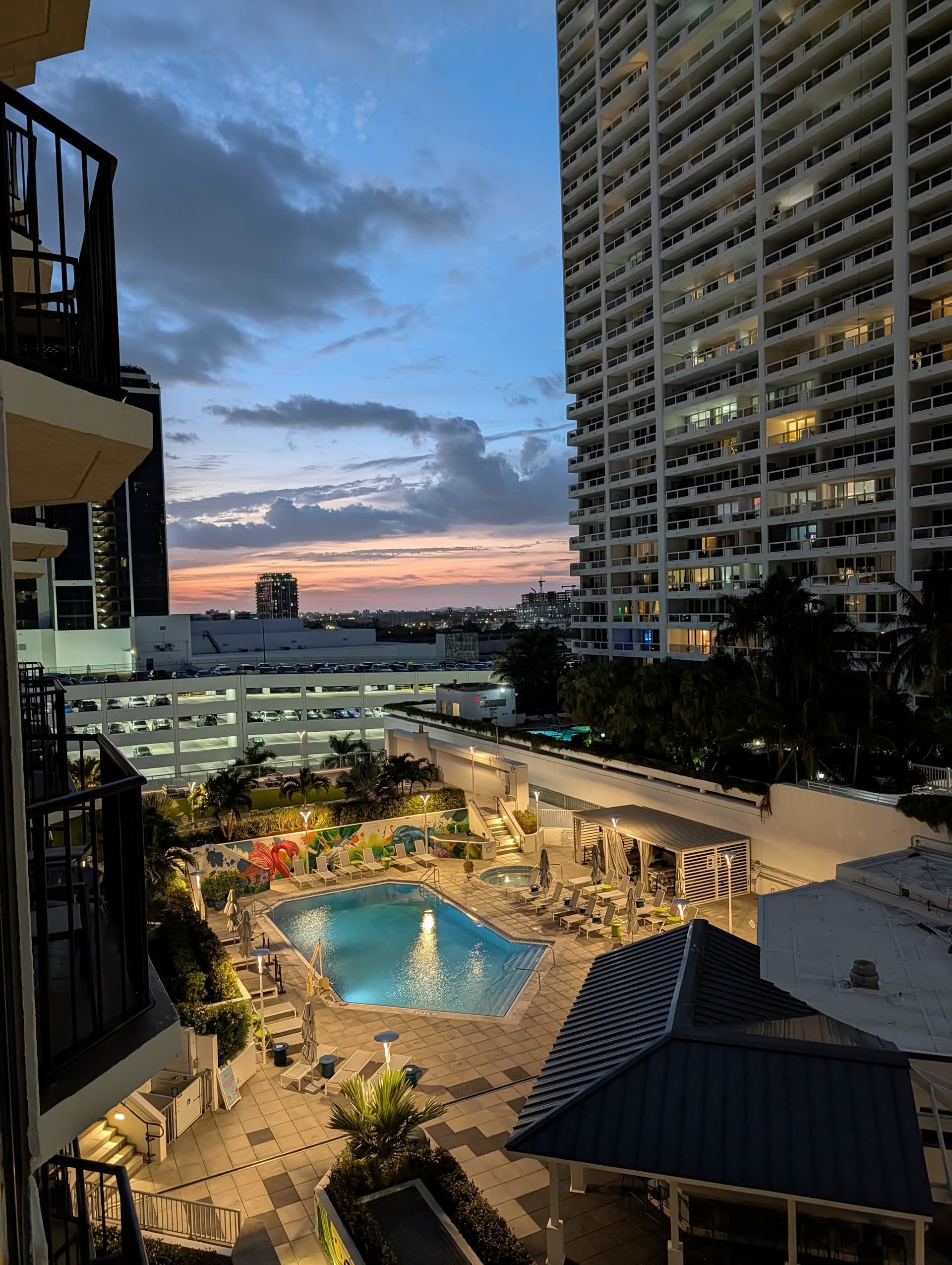 View from Miami Marriott Biscayne Bay hotel