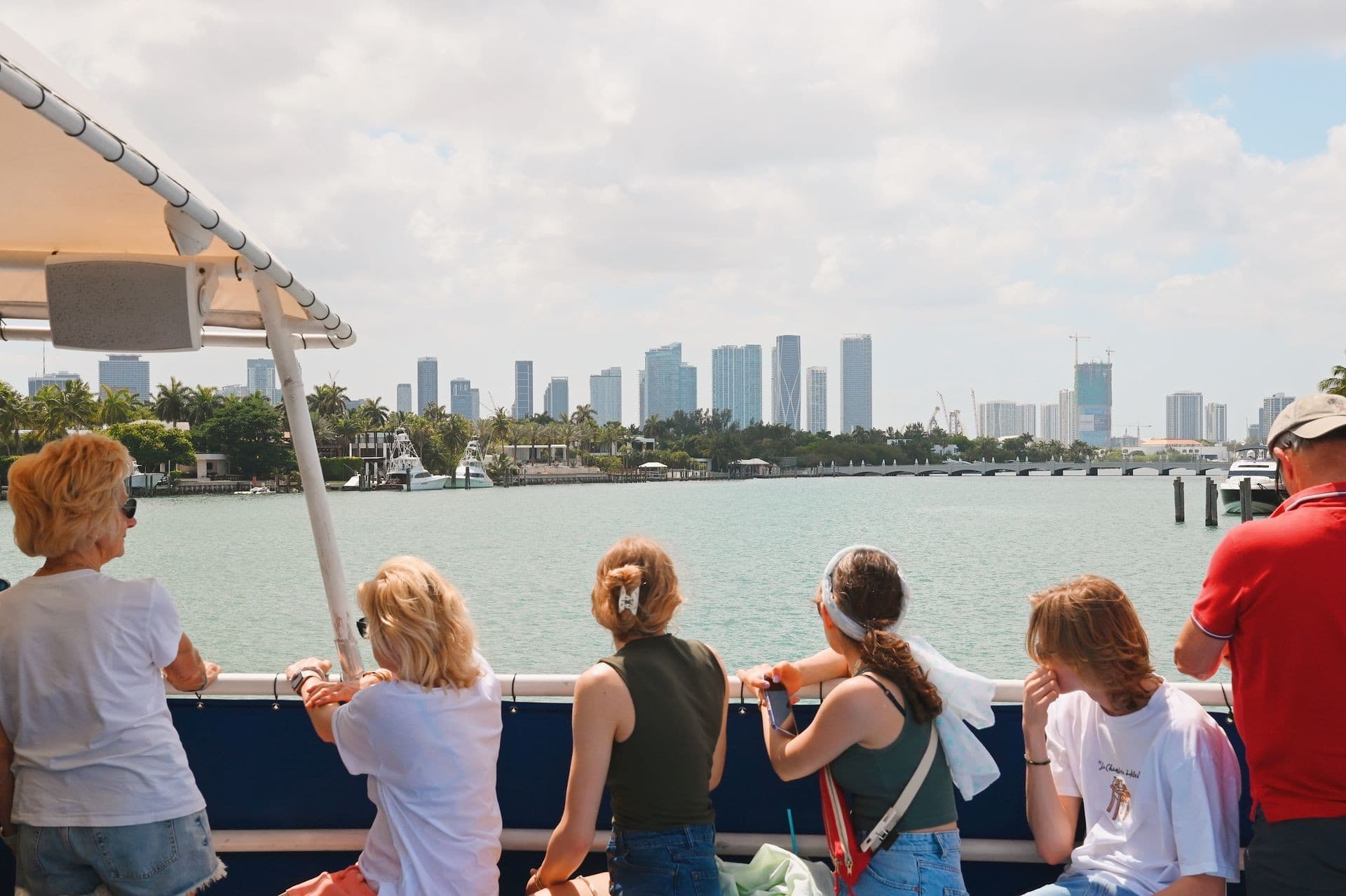 Miami skyline view from a cruise