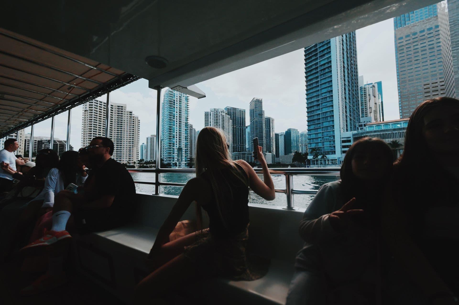 Miami Skyline Cruise view with cityscape