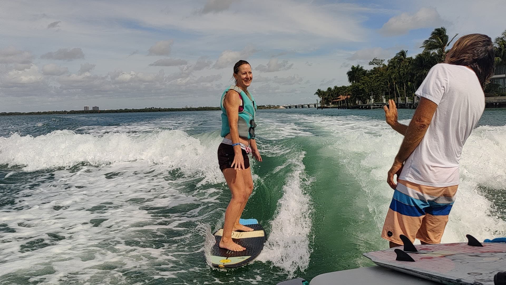 Surfing at Miami Tours And Water Adventures, Miami Beach