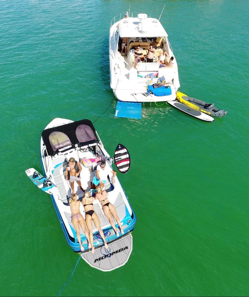 Miami Tours And Water Adventures boat scene in Miami Beach