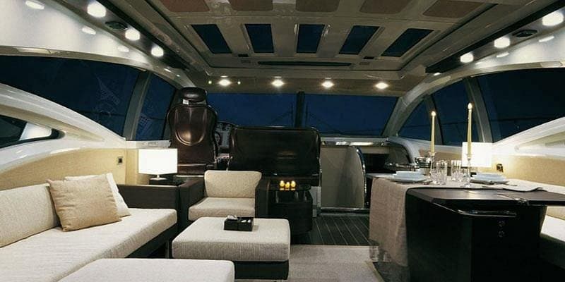 Luxurious interior of Miami Yacht Adventures