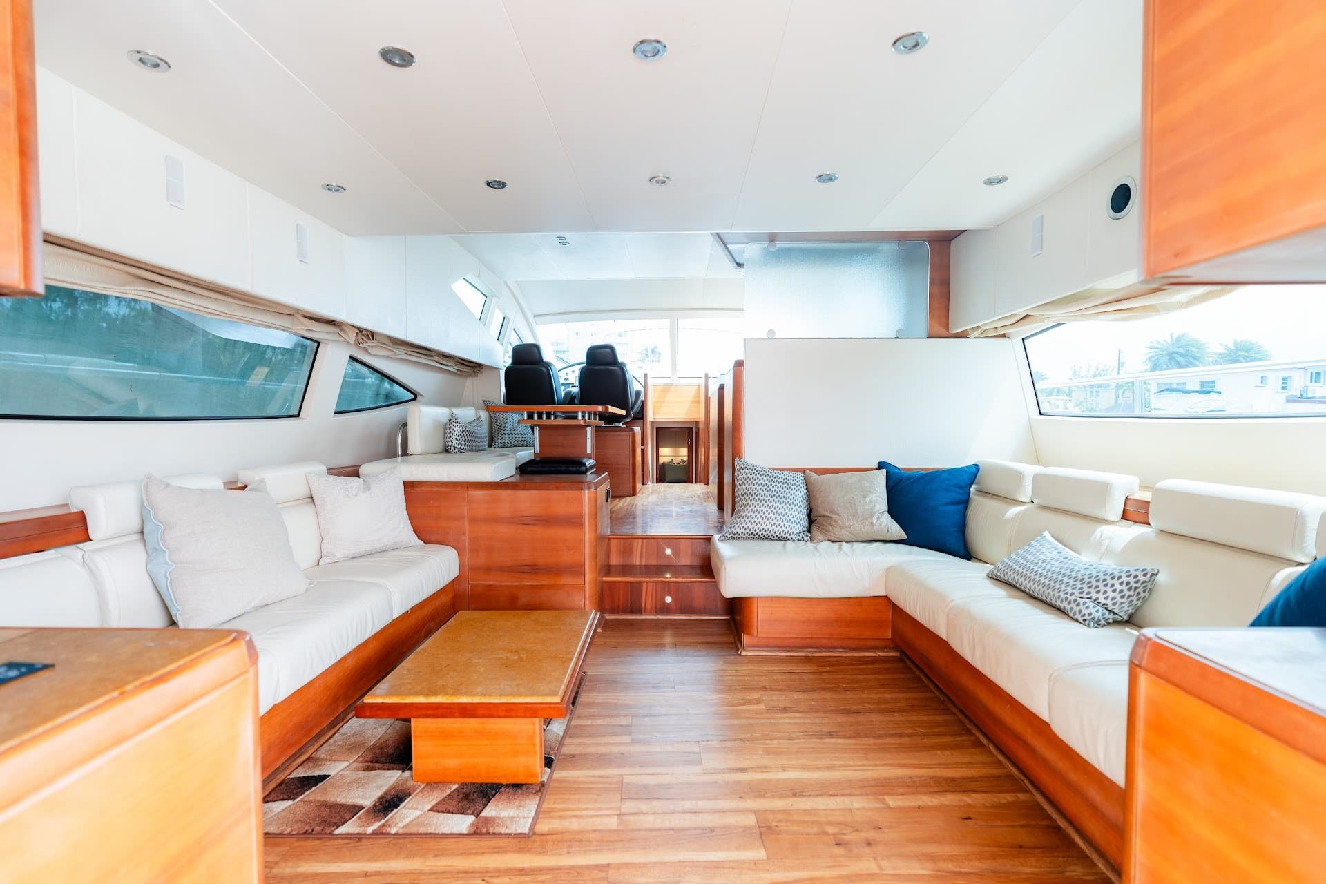 Luxurious interior of Miami Yacht Adventures