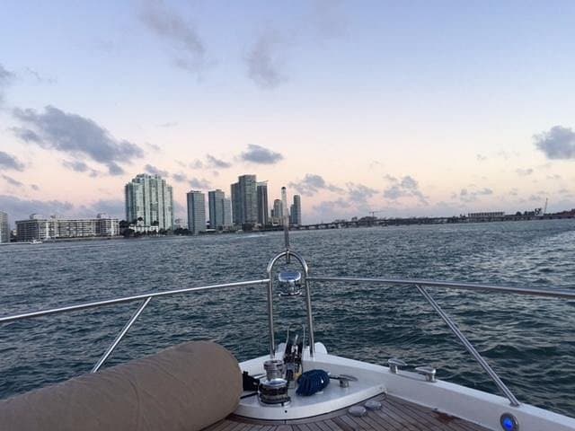Miami Yacht Adventures scenic view of Miami skyline