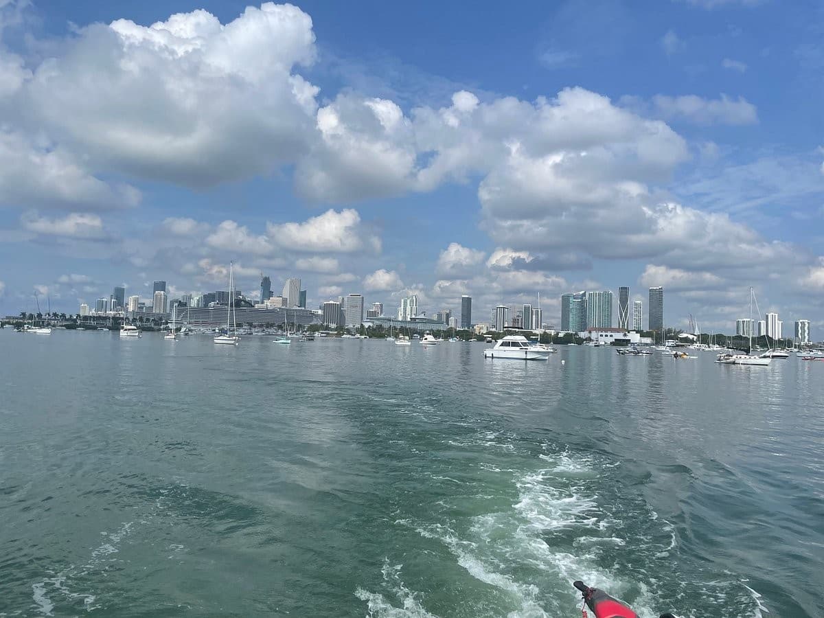 Miami Yacht Adventures scenic view of Miami skyline