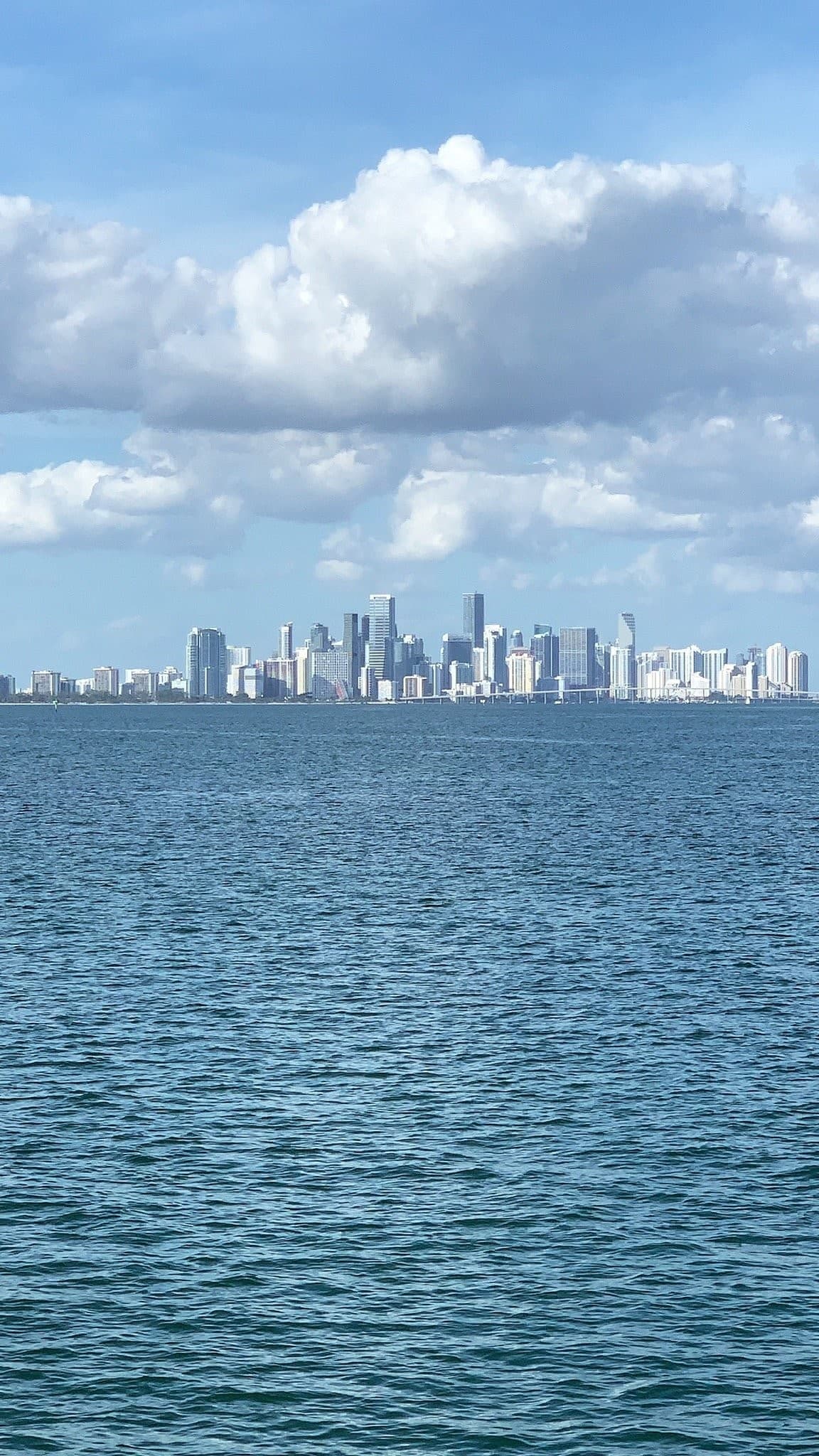Miami skyline view from Miami Yacht Adventures