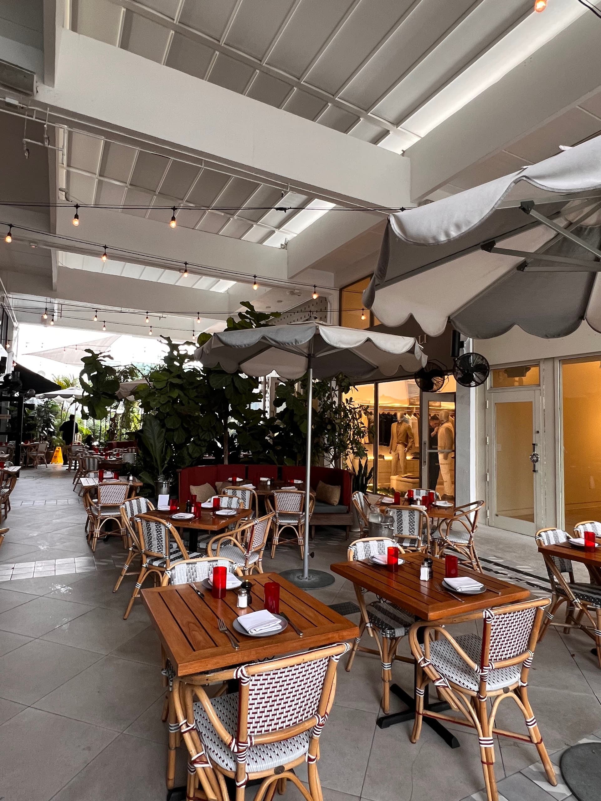 Interior view of Michael's Genuine restaurant in Miami.