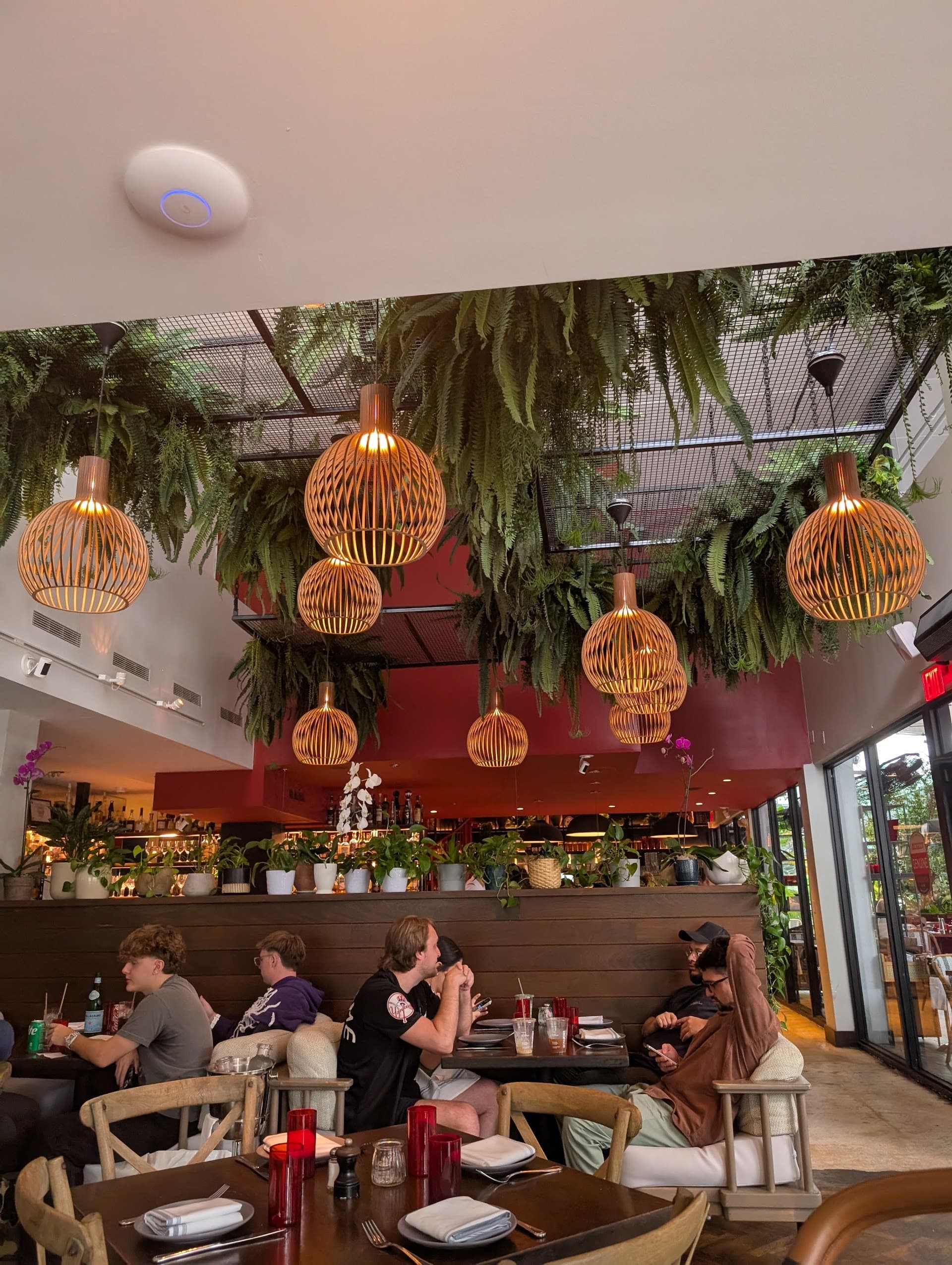 Stylish interior of Michael's Genuine in Miami