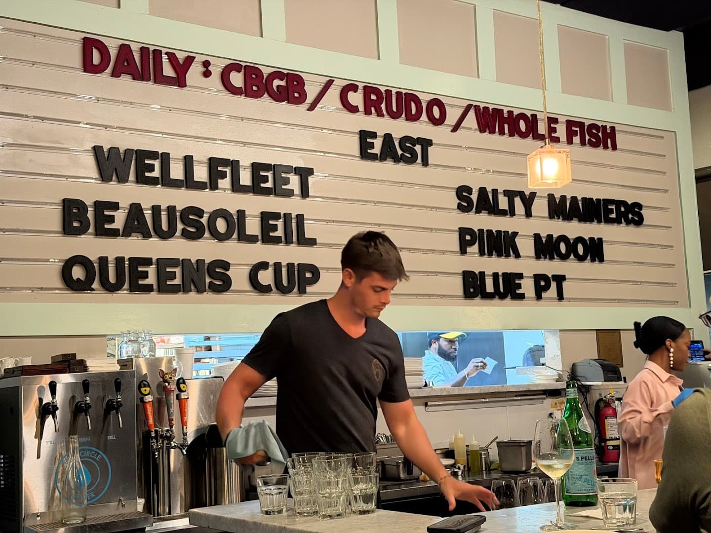 Bar scene at Mignonette Downtown in Miami