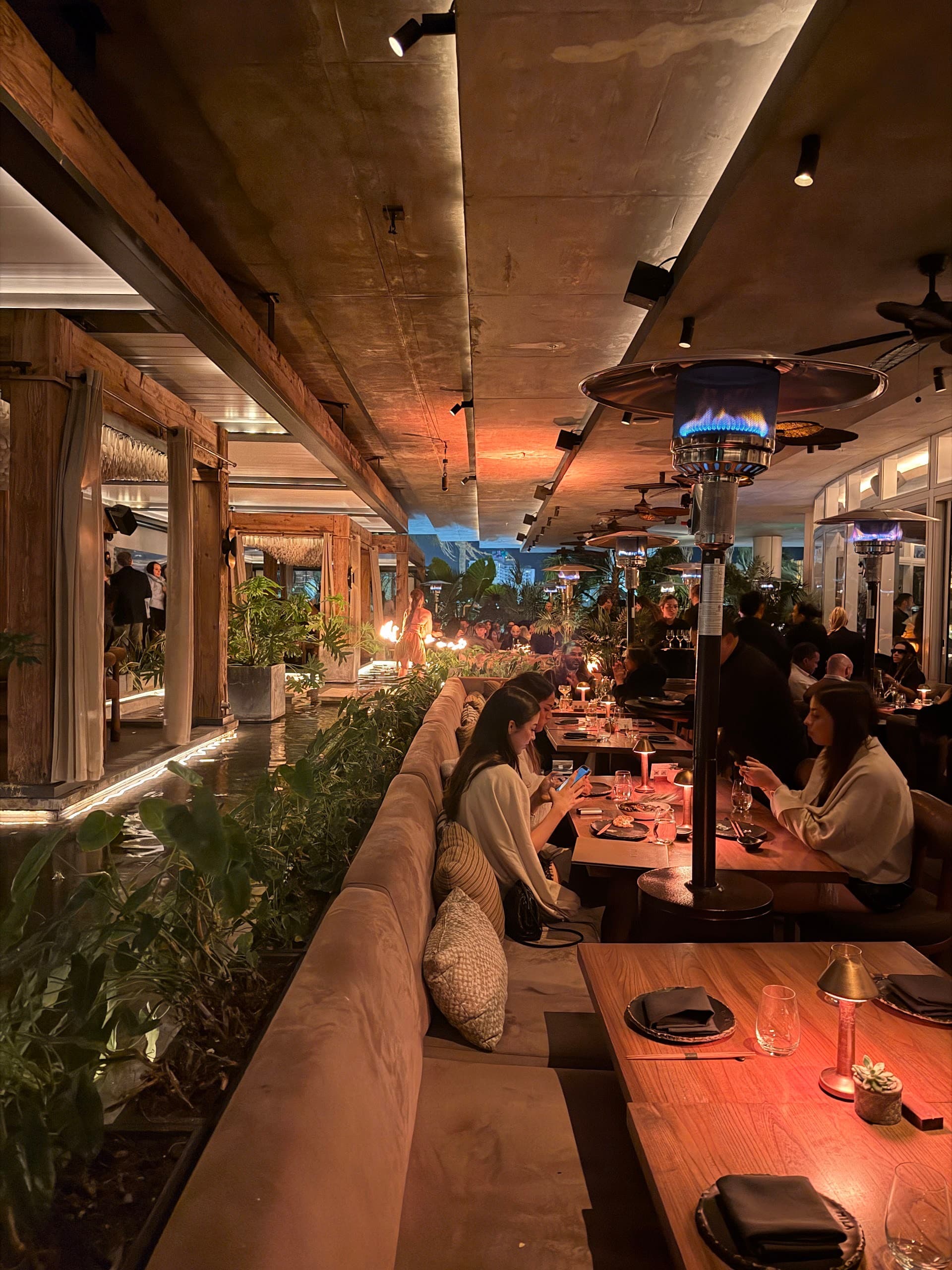 MILA restaurant interior in Miami Beach ambiance