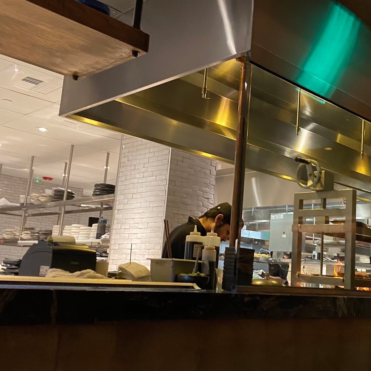 Kitchen staff working at MILA in Miami Beach