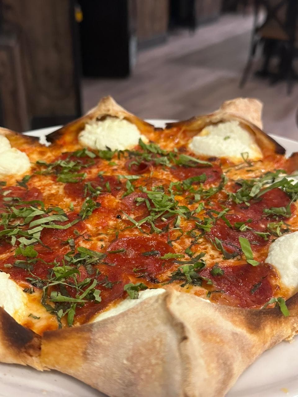 Delicious pizza from Mister O1 Extraordinary Pizza in Miami