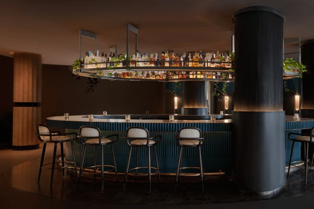 Stylish bar at Mondrian South Beach Miami Beach