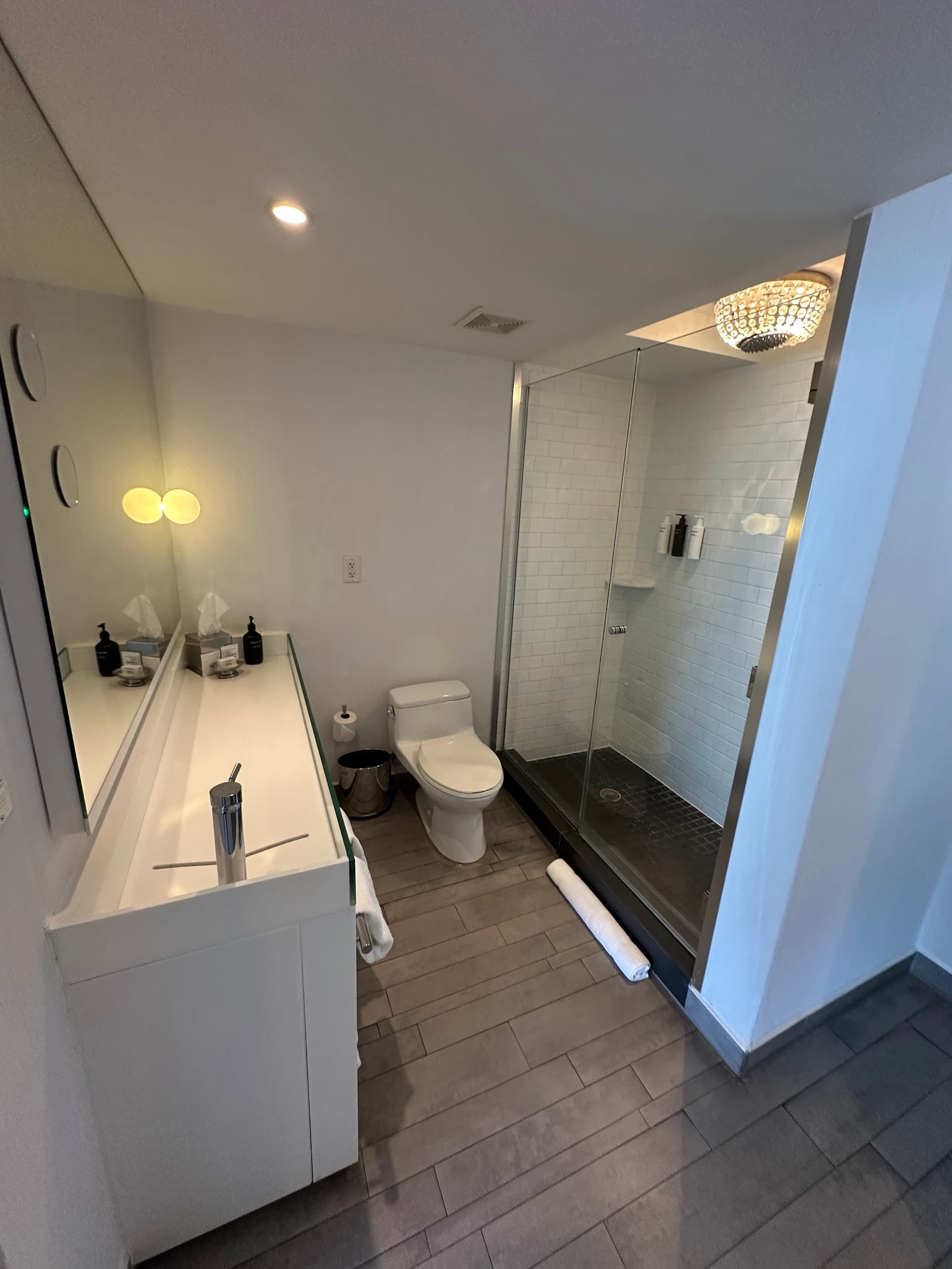 Modern bathroom at Mondrian South Beach Miami