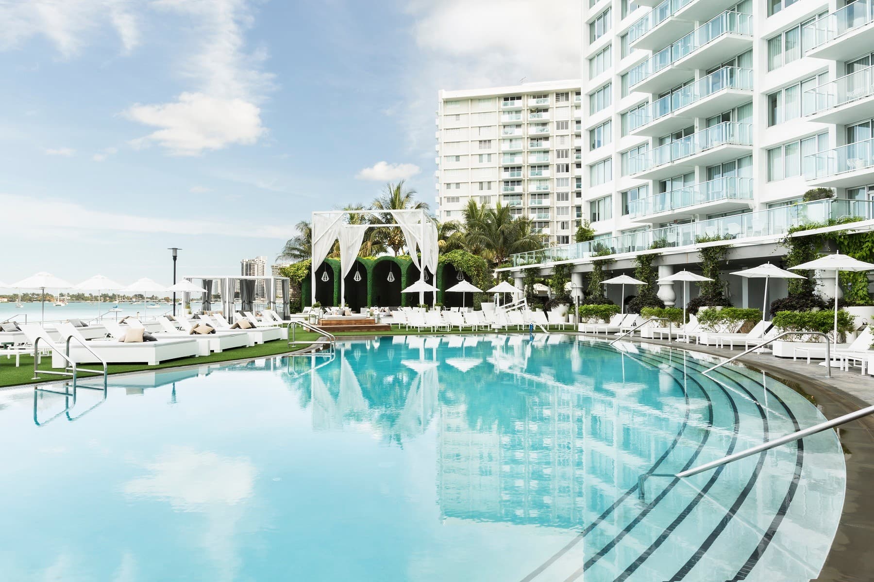 Pool area at Mondrian South Beach Miami