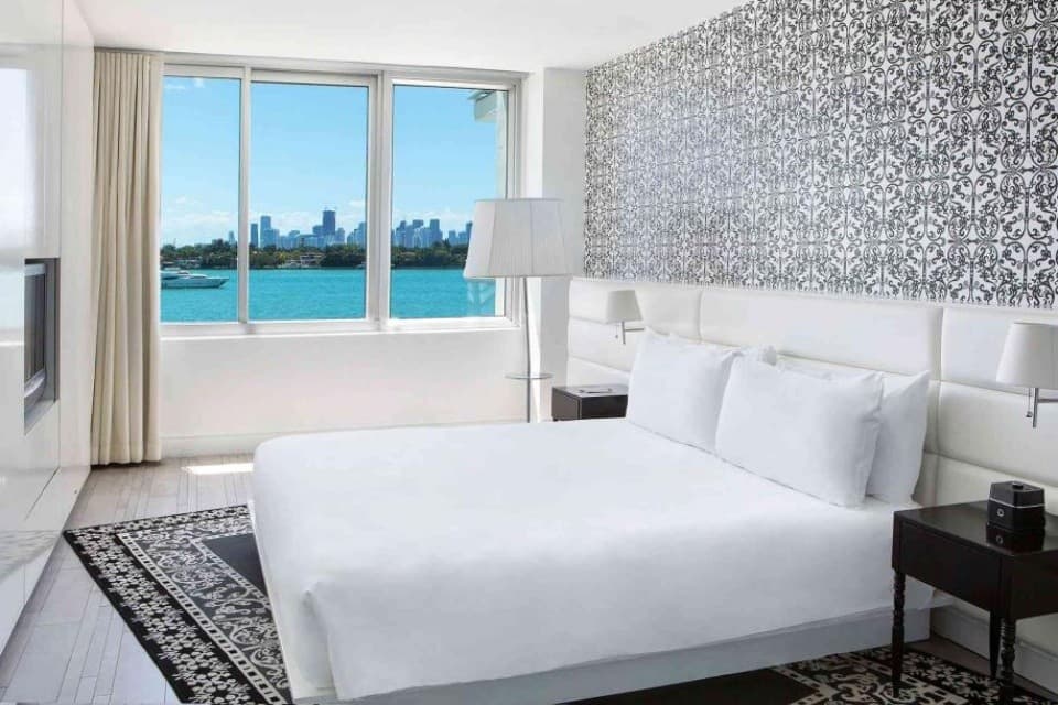 Modern room at Mondrian South Beach Miami
