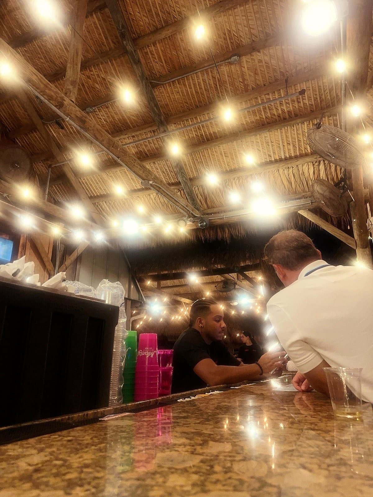 Bar area at Monty's Coconut Grove, Miami