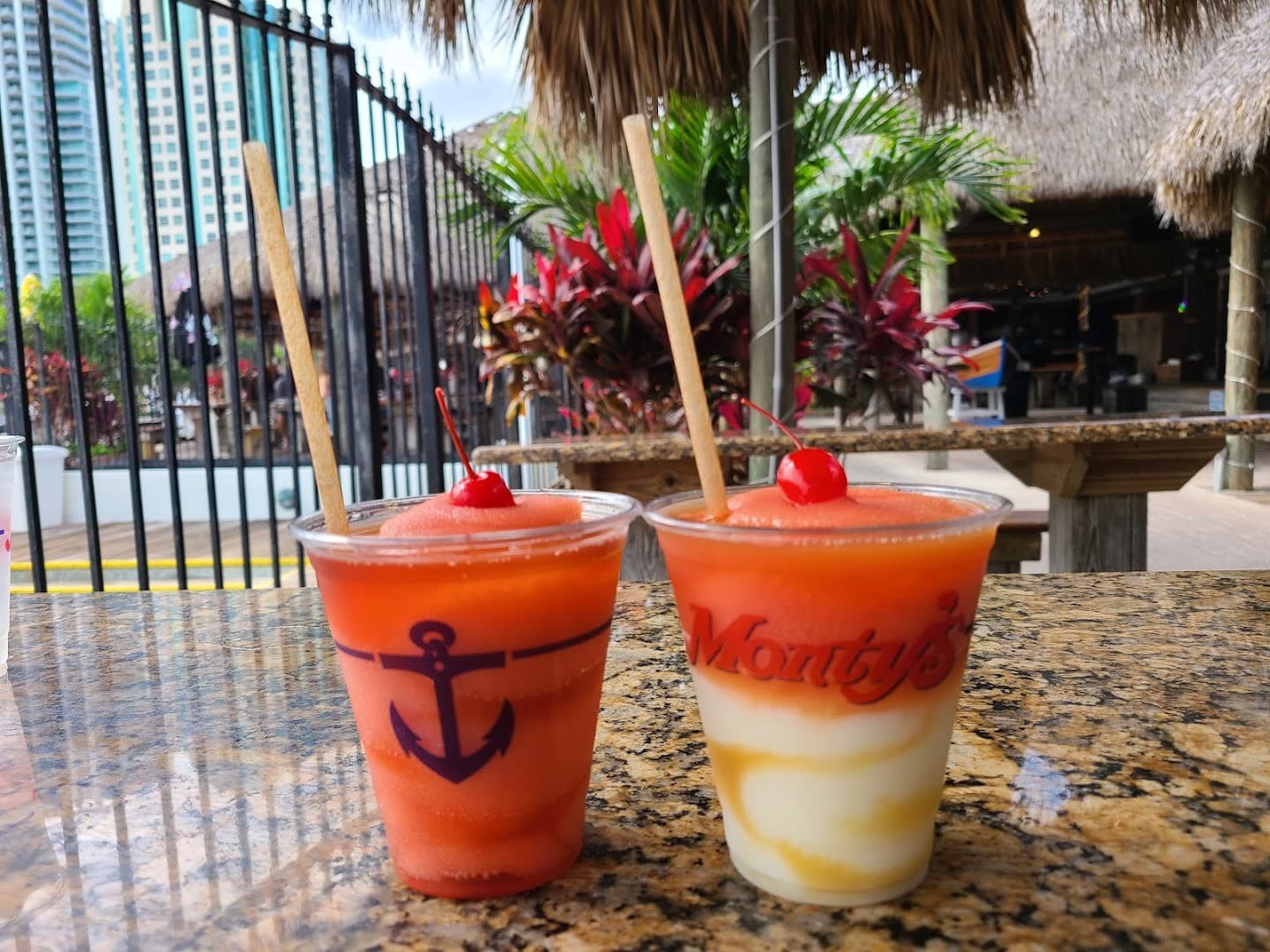 Drinks at Monty's Coconut Grove in Miami
