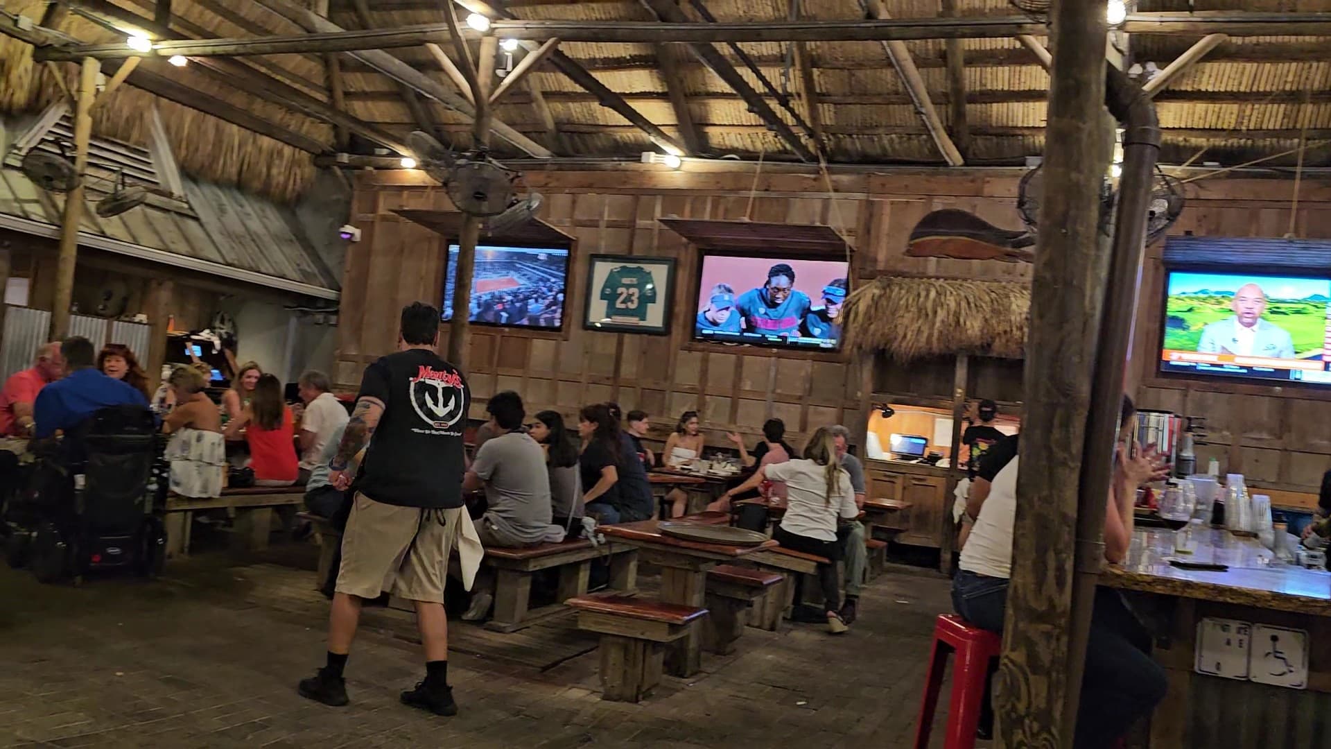 Monty's Coconut Grove dining scene in Miami