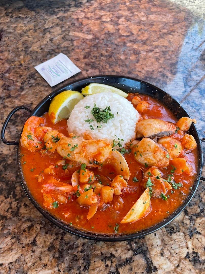 Seafood dish at Monty's Coconut Grove in Miami
