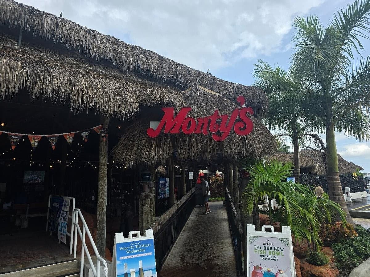 Monty's Coconut Grove restaurant exterior in Miami