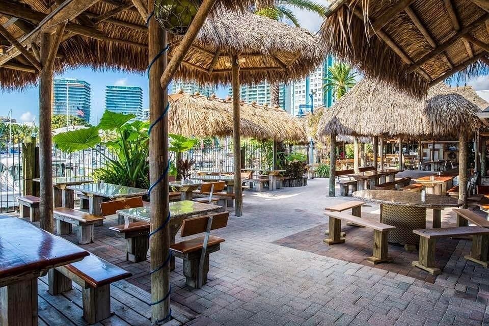 Monty's Coconut Grove outdoor seating area in Miami