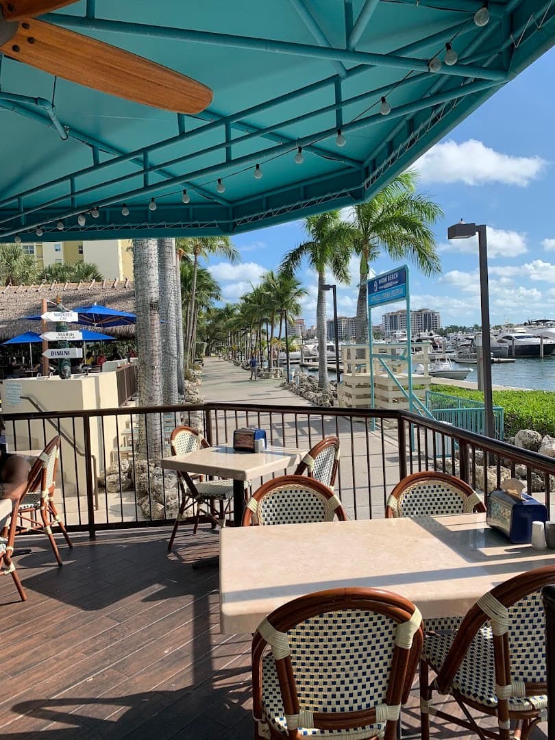 Outdoor patio at Monty's Coconut Grove in Miami