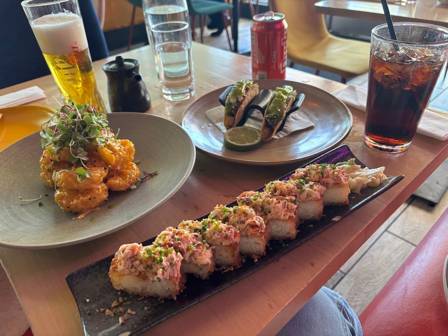 Delicious dishes at Moshi Moshi Brickell in Miami