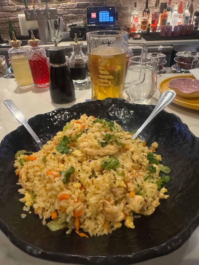 Fried rice dish at Moshi Moshi Brickell in Miami