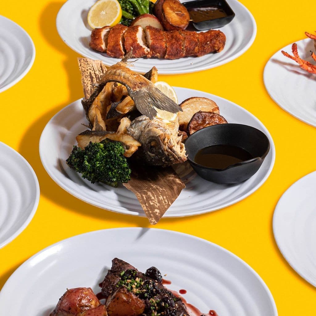 Delicious seafood dish at Moshi Moshi Brickell, Miami