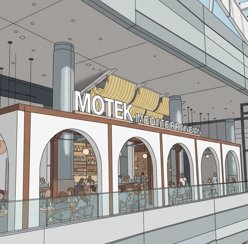 Motek Aventura restaurant exterior view