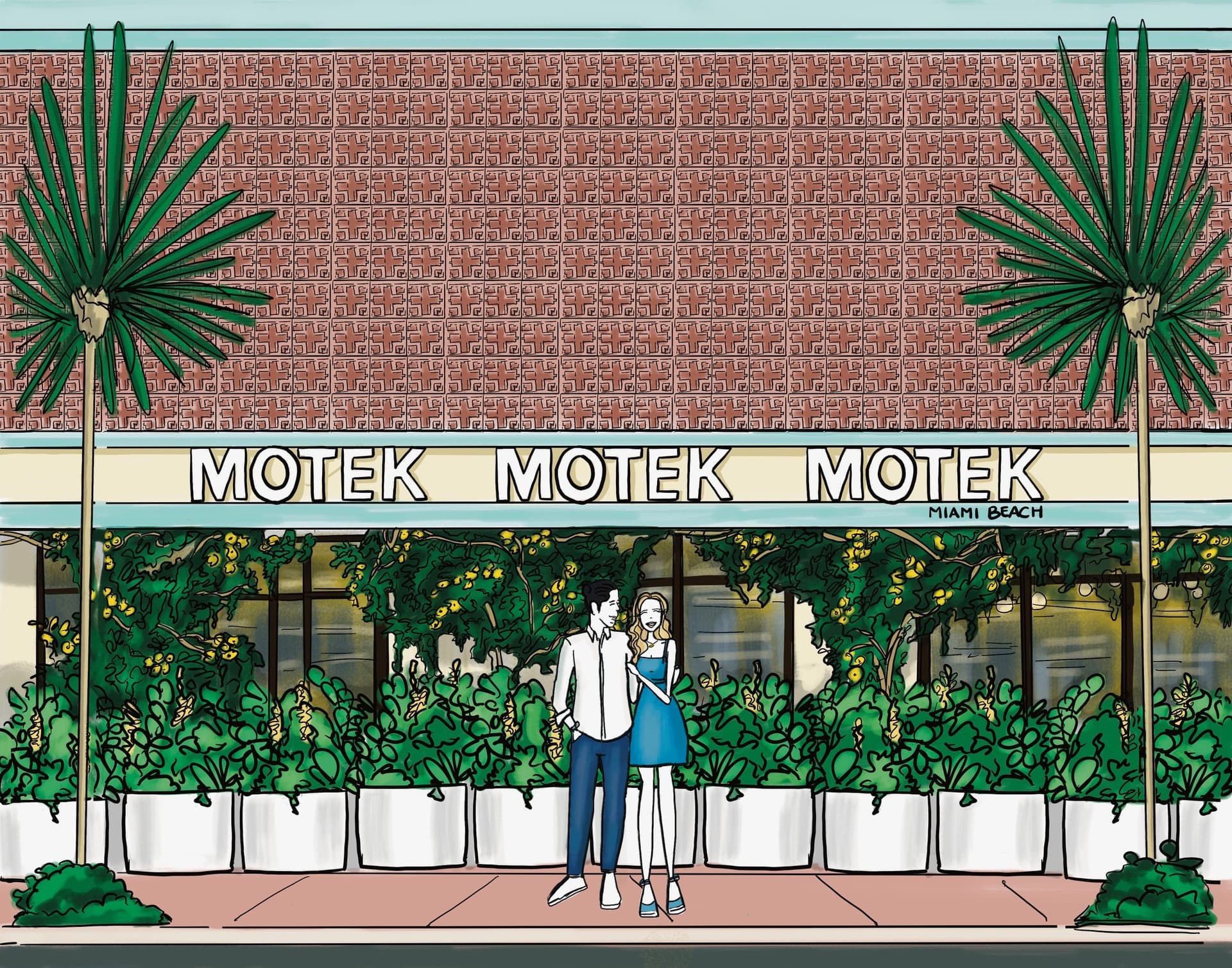 Motek Aventura restaurant exterior in Miami