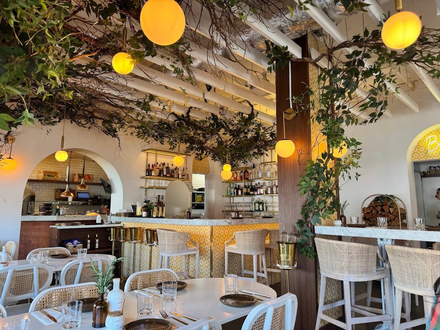 Interior view of Motek Miami Beach restaurant
