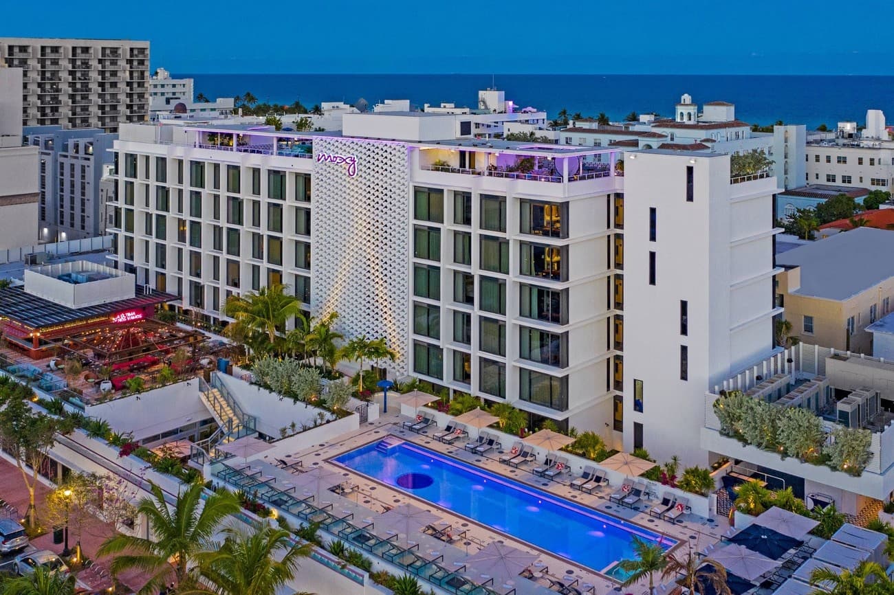 Moxy Miami South Beach hotel exterior view