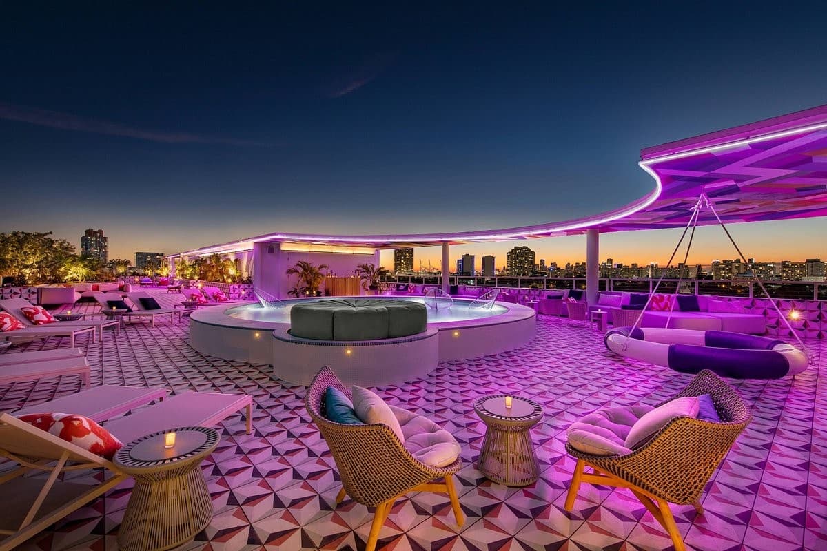 Rooftop pool at Moxy Miami South Beach, Miami Beach