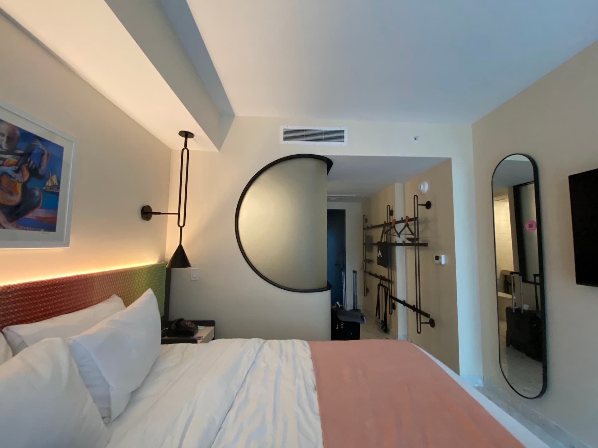 Moxy Miami South Beach room interior, Miami Beach