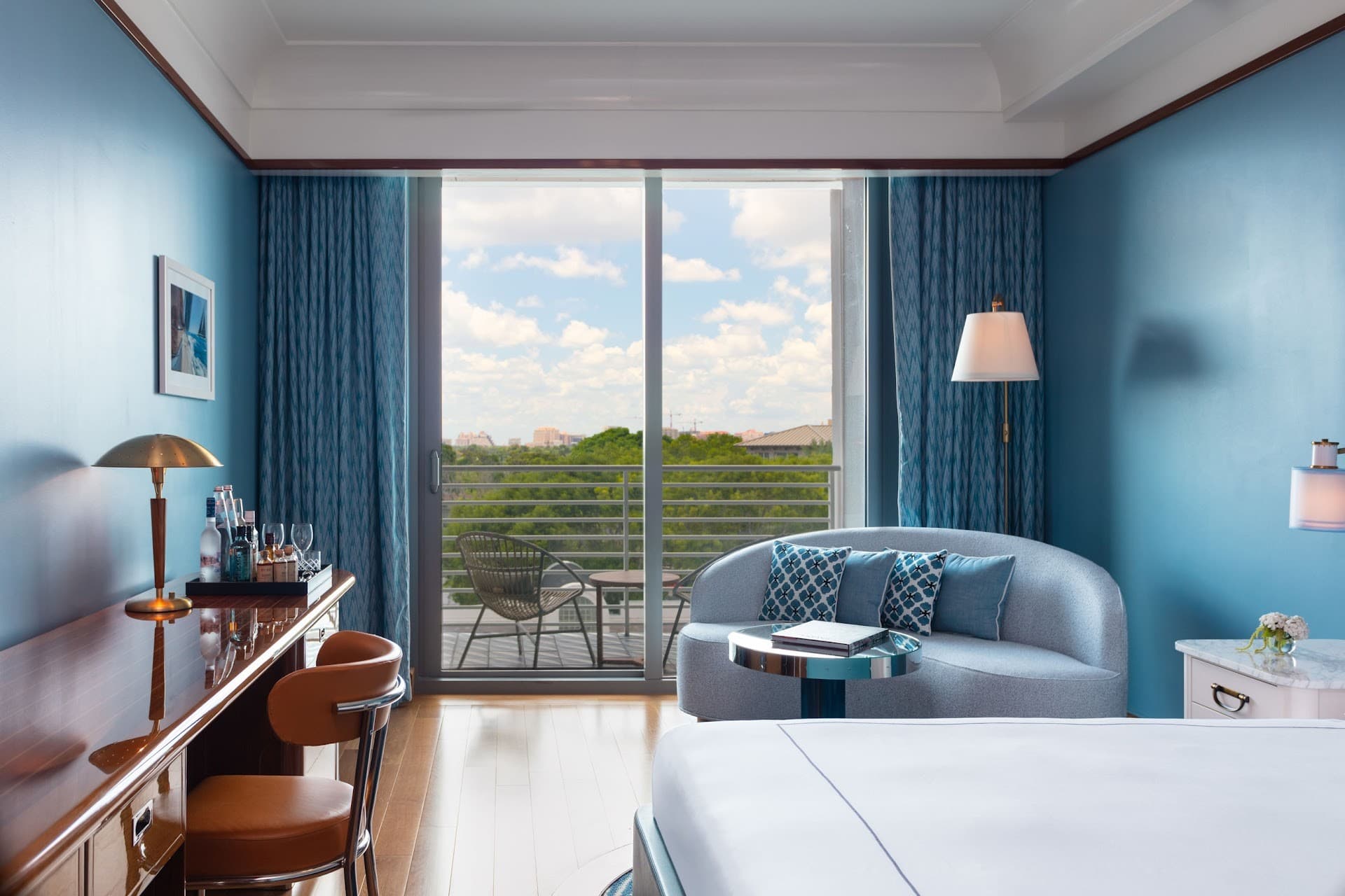 Elegant hotel room at Mr. C Miami in Coconut Grove